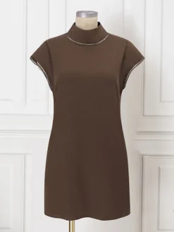 Women Hollow Lace Splice High Neck Cotton Plain Dress 11 Women Hollow Lace Splice High Neck Cotton Plain Dress -Zanzea Shop 9661d5e2 a405 497c a2c1 3860e75c8557