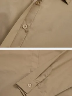 Solid Color Button Long Sleeve Casual Dress For Women -Zanzea Shop 97ef2ca2 8ffb 45ea 83bb c2758a8d0334