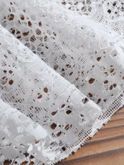 Lace Crochet Ruffle Half Sleeve Plus Size Blouse -Zanzea Shop 9abb73ce 8cbc 4fe0 9d6c 9fb51e6931e9