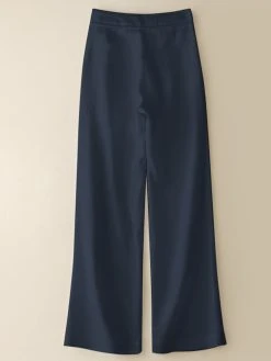 Women Solid Cotton Drawstring Waist Casual Straight Pants -Zanzea Shop a1335ec3 5961 45d6 98ff 8b04a3e9ad97