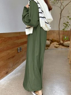 Women Solid Long Sleeve Lapel Shirt Maxi Dress -Zanzea Shop a2ab82f1 178a 4467 b63a d025cc7afedc