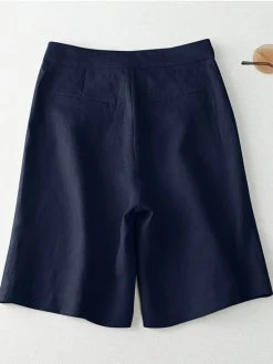 Solid Pocket Button Casual Loose Shorts -Zanzea Shop a3bf447d eda2 4da1 aaf9 a46472b66a19