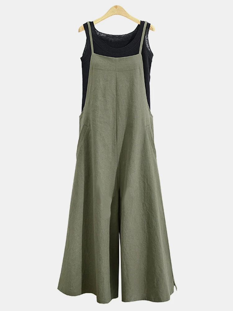 Casual Solid Color Spaghetti Strap Jumpsuits For Women 1 Casual Solid Color Spaghetti Strap Jumpsuits For Women