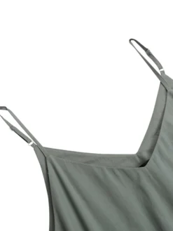 Solid V-neck Straps Plus Size Casual Long Dress -Zanzea Shop a3f59a27 e4fc 4b1e b3eb 1e88fc4ade58