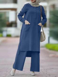 Solid Color O-neck Long Sleeve Plus Size Button Blouse Suit For Women 15 Solid Color O-neck Long Sleeve Plus Size Button Blouse Suit For Women -Zanzea Shop a4f4e9a8 f7a3 4ff5 9da6 33a794a116ee