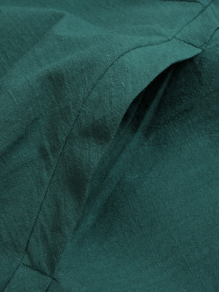 Women Vintage Cotton Tunic Baggy Long Sleeve Maxi Dress 11 Women Vintage Cotton Tunic Baggy Long Sleeve Maxi Dress - Image 11