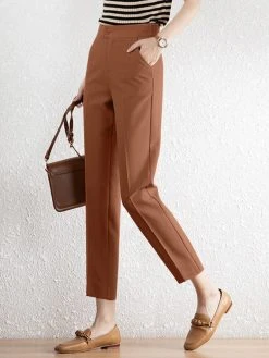 Women Solid Pocket Zip Button Front Tailored Pants 14 Women Solid Pocket Zip Button Front Tailored Pants -Zanzea Shop aa197b13 fb61 4034 ad7f c3ba82e56c2e