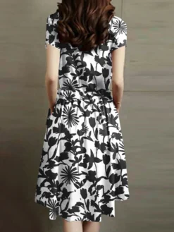 Flower Print Drawstring Pocket Short Sleeve Midi Dress 15 Flower Print Drawstring Pocket Short Sleeve Midi Dress -Zanzea Shop abbb9b9a ab5a 4fe3 b449 60e21efd4e97