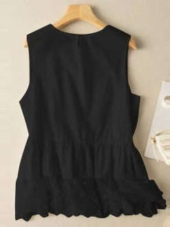 Women Lace Patchwork Hem Crew Neck Sleeveless Tank Top -Zanzea Shop ad3092c0 fee8 48db 8cc9 3164ca0c910e