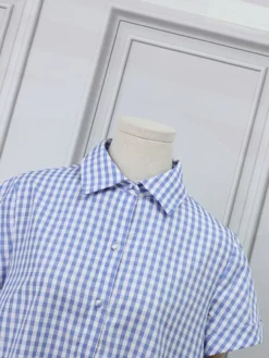 Women Gingham Plaid Lapel Half Button Short Sleeve Shirt Dress 12 Women Gingham Plaid Lapel Half Button Short Sleeve Shirt Dress -Zanzea Shop ae155f85 e0d2 4634 a7a8 ee5876d6d70a