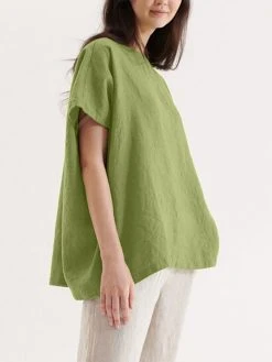 Solid Short Sleeve Crew Neck Casual Loose T-shirt -Zanzea Shop aeb69a74 5b30 417b 8987 e9af6fb5f208