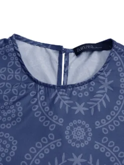 Print O-neck Puff Sleeve Plus Size Casual Dress For Women 14 Print O-neck Puff Sleeve Plus Size Casual Dress For Women -Zanzea Shop b0856945 d5e3 43f2 bd9b 709a5c0ebb55