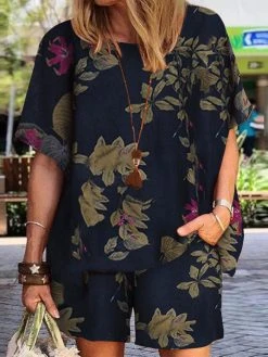 Women Allover Plants Print Pocket Two Pieces Suit 5 Women Allover Plants Print Pocket Two Pieces Suit -Zanzea Shop b0e718b8 05a5 4c89 bf42 9fb0867e9c89