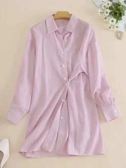 Stripe Long Sleeve Pocket Button Front Lapel Loose Shirt 19 Stripe Long Sleeve Pocket Button Front Lapel Loose Shirt -Zanzea Shop b3f99136 39f6 42b7 998c 14d29c89aff2