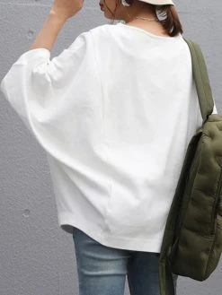 Solid Dolman Sleeve Loose O-neck Casual Women Blouse -Zanzea Shop b42cc022 eeba 4586 b185 0cdca751d59a