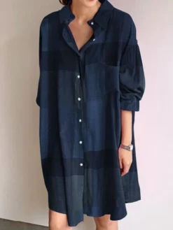 Plaid Color Block Pocket Front Long Shirt Dress 5 Plaid Color Block Pocket Front Long Shirt Dress -Zanzea Shop b5437a78 0916 4f38 b93e 140cb6df0143