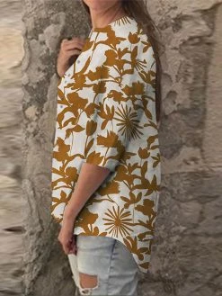 Random Allover Leaves Print Button Front 3/4 Sleeve Blouse 14 Random Allover Leaves Print Button Front 3/4 Sleeve Blouse -Zanzea Shop babb8bb0 5e8d 41dd 900c 9689ce570c2b