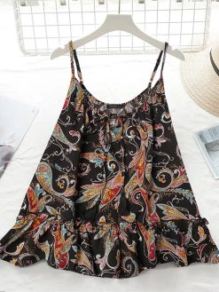 Paisley Print Spaghetti Strap Cami For Women -Zanzea Shop bb12ff88 f196 4f1b 8879 6afc9b50cab3