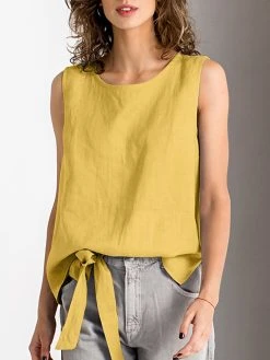 Women Solid Crew Neck Cotton Side Split Tank Top 12 Women Solid Crew Neck Cotton Side Split Tank Top -Zanzea Shop befe412d ee27 4d42 b7ed 24c9c5d7820f