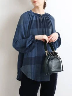 Plaid Print O-neck Button Slit Hem Vintage Loose Blouse -Zanzea Shop bf6bbab3 b5c7 485a 84db 919cfbb67895