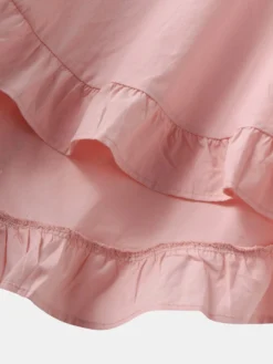 Solid Color Ruffle Sleeve Plus Size Casual Blouse -Zanzea Shop c028f9d2 361f 43f2 9169 4f8981b82f01