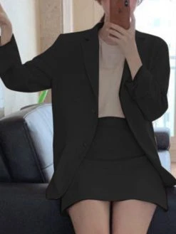 Solid Long Sleeve Lapel Blazer A-line Skirt Two Pieces Suit 15 Solid Long Sleeve Lapel Blazer A-line Skirt Two Pieces Suit -Zanzea Shop c0bdac6b c86a 4d7e b2e0 c22e0bc6190e