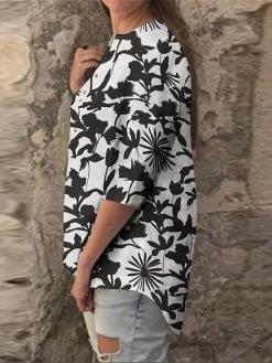 Random Allover Leaves Print Button Front 3/4 Sleeve Blouse 19 Random Allover Leaves Print Button Front 3/4 Sleeve Blouse -Zanzea Shop c24e5df4 7568 4a04 b9f1 fc84c0799b60