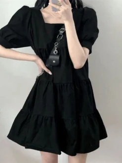 Puff Sleeve Square Collar A-line Solid Casual Dress 18 Puff Sleeve Square Collar A-line Solid Casual Dress -Zanzea Shop c27f7383 5bf5 4575 b1fa 491d3a0c472a