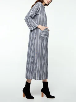 Casual Side Split Striped Maternity Dress For Women -Zanzea Shop c35a63b5 a96d 43bb bb26 7fd57b27b6e5