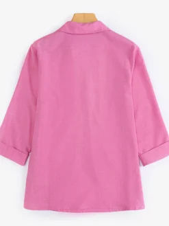 Women Floral Embroidered Notched Neck 3/4 Sleeve Blouse 13 Women Floral Embroidered Notched Neck 3/4 Sleeve Blouse -Zanzea Shop c3827097 94e7 48ae b4a2 48bc33726176