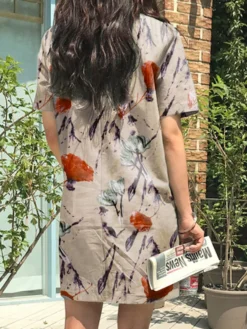 Flower Print Short Sleeve Pocket Crew Neck Vintage Dress 13 Flower Print Short Sleeve Pocket Crew Neck Vintage Dress -Zanzea Shop c441d1f7 624e 417d b78e 3647f53866bc