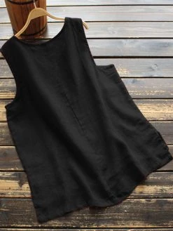 Solid Sleeveless V-neck Tank Top For Women -Zanzea Shop c4b0b3fe da10 4083 bb16 69bbcb14a709