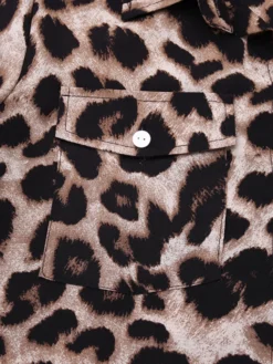 Leopard Print Lapel Button Plus Size Dress With Pockets -Zanzea Shop c592e844 8c70 4909 800c d30c5ec03091