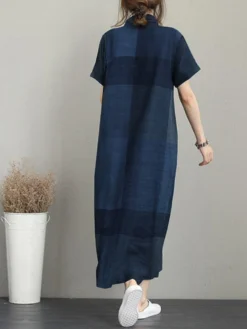 Check Print Pocket Button Front Short Sleeve Lapel Dress 13 Check Print Pocket Button Front Short Sleeve Lapel Dress -Zanzea Shop c6b2efa3 4e3f 4790 a468 16c396fa533f