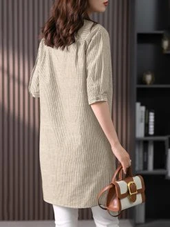 Striped Pattern Half Sleeve High-low Pocket Button Blouse 10 Striped Pattern Half Sleeve High-low Pocket Button Blouse -Zanzea Shop c6bc0065 6a57 49d3 85bd aa5a7bc0ed4c