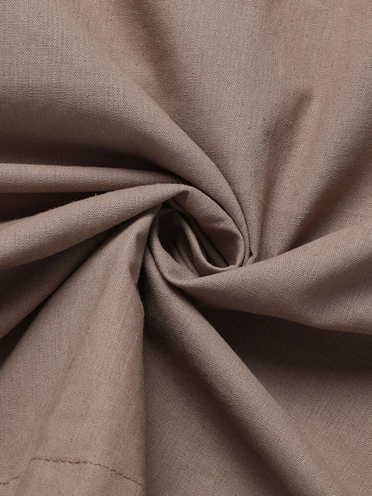 Solid Shirred Pocket Half Sleeve Crew Neck Dress 9 Solid Shirred Pocket Half Sleeve Crew Neck Dress - Image 9