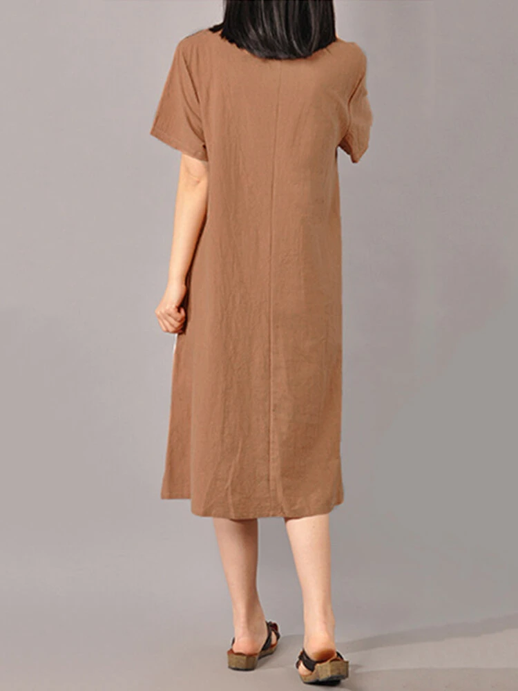 Vintage Print Patchwork Plus Size Dress 6 Vintage Print Patchwork Plus Size Dress - Image 6