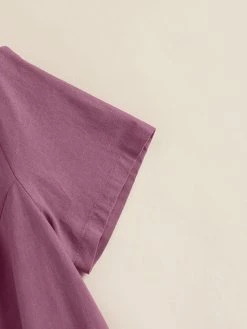 Solid V-neck Short Sleeve Casual T-shirt For Women -Zanzea Shop cd427731 87f9 4b9c ace9 f272733bbf65