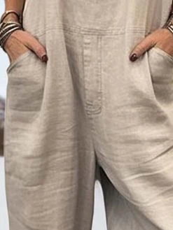 Women Solid Color Double Pocket Casual Overall Jumpsuit -Zanzea Shop d2b49f3b 8a77 4e41 a700 96ee0dfcb6db