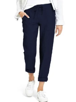 Casual Solid Color Elastic Waist Plus Size Pencil Pants -Zanzea Shop d2ebcd7b 387d 45bb bea8 a8689d7656db