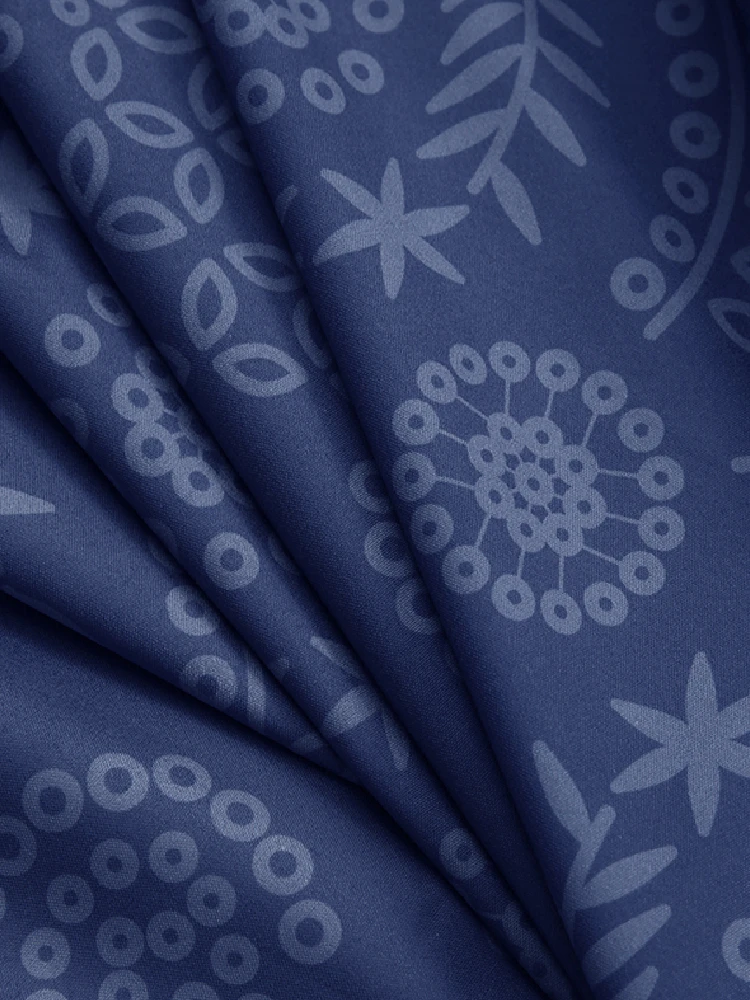 Print O-neck Puff Sleeve Plus Size Casual Dress For Women 8 Print O-neck Puff Sleeve Plus Size Casual Dress For Women - Image 8