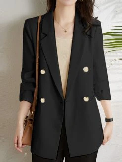 Solid Lapel Pocket Long Sleeve Button Casual Blazer 13 Solid Lapel Pocket Long Sleeve Button Casual Blazer -Zanzea Shop d409f1b3 e38d 4463 b414 32e2970aa6e4