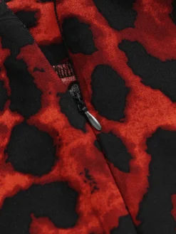 Leopard Print Zip Front High Neck Plus Size Long Dress For Women -Zanzea Shop d45b5e4a b96a 4aee 9cd6 c234530e90f4