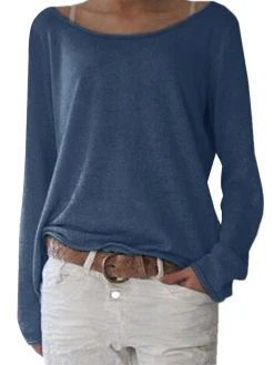 Casual Cotton Blend Long Sleeve Round Neck Women Blouse 8 Casual Cotton Blend Long Sleeve Round Neck Women Blouse -Zanzea Shop d5997b5f e9c6 4203 a169 8064e223d703