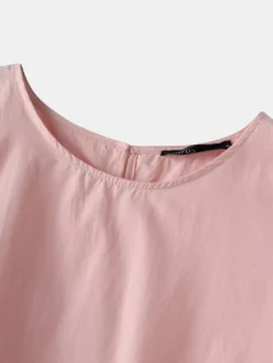 Solid Color Ruffle Sleeve Plus Size Casual Blouse -Zanzea Shop d75fe554 a881 441f 9375 b233bb5b861d