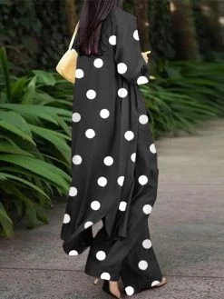 Allover Polka Dot Print Pocket Two Pieces Suit -Zanzea Shop d79f30d2 c534 4b74 8f47 9aed9118eb18