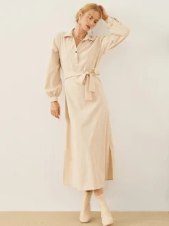 Solid Long Sleeve Button Lapel Shirt Dress With Belt 11 Solid Long Sleeve Button Lapel Shirt Dress With Belt -Zanzea Shop db8a85d9 5c51 44d2 a345 5ae7a0a8bd80