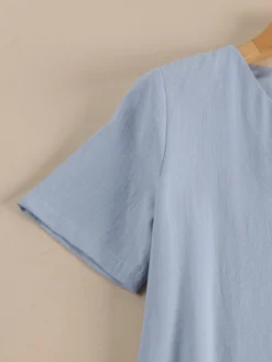 Women Floral Embroidered V-Neck Cotton Short Sleeve Dress 17 Women Floral Embroidered V-Neck Cotton Short Sleeve Dress -Zanzea Shop dc087251 380c 4b3a 8fed 194ba2204f6f