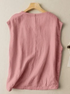 Cartoon Girl Pattern Crew Neck Sleeveless Tank Top -Zanzea Shop dea5770a a077 4ef6 8bac 3ddceef097fd