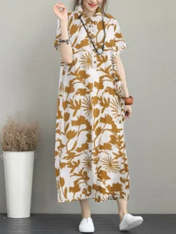 Flower Print Pocket Button Lapel Casual Short Sleeve Dress 12 Flower Print Pocket Button Lapel Casual Short Sleeve Dress -Zanzea Shop dfa5567b 62bd 4877 af00 b16c0a23cf24